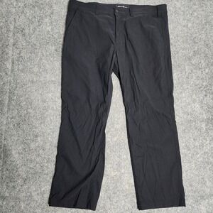 Eddie Bauer Travex Pants Men 40x30 Black Zip Pockets Gorpcore Outdoor Hiking
